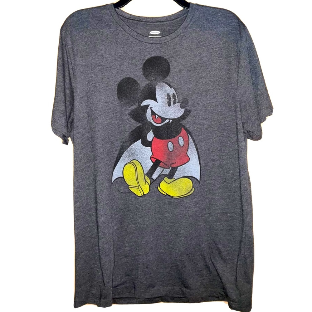 Disney + Old Navy: Mickey Mouse Gender-Neutral T-Shirt | Dracula Mickey | Size:L
